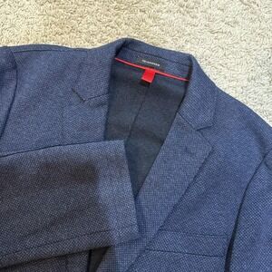 7 Diamonds Blazer Mens Medium Blue Jersey Sport Coat Jacket Two Button